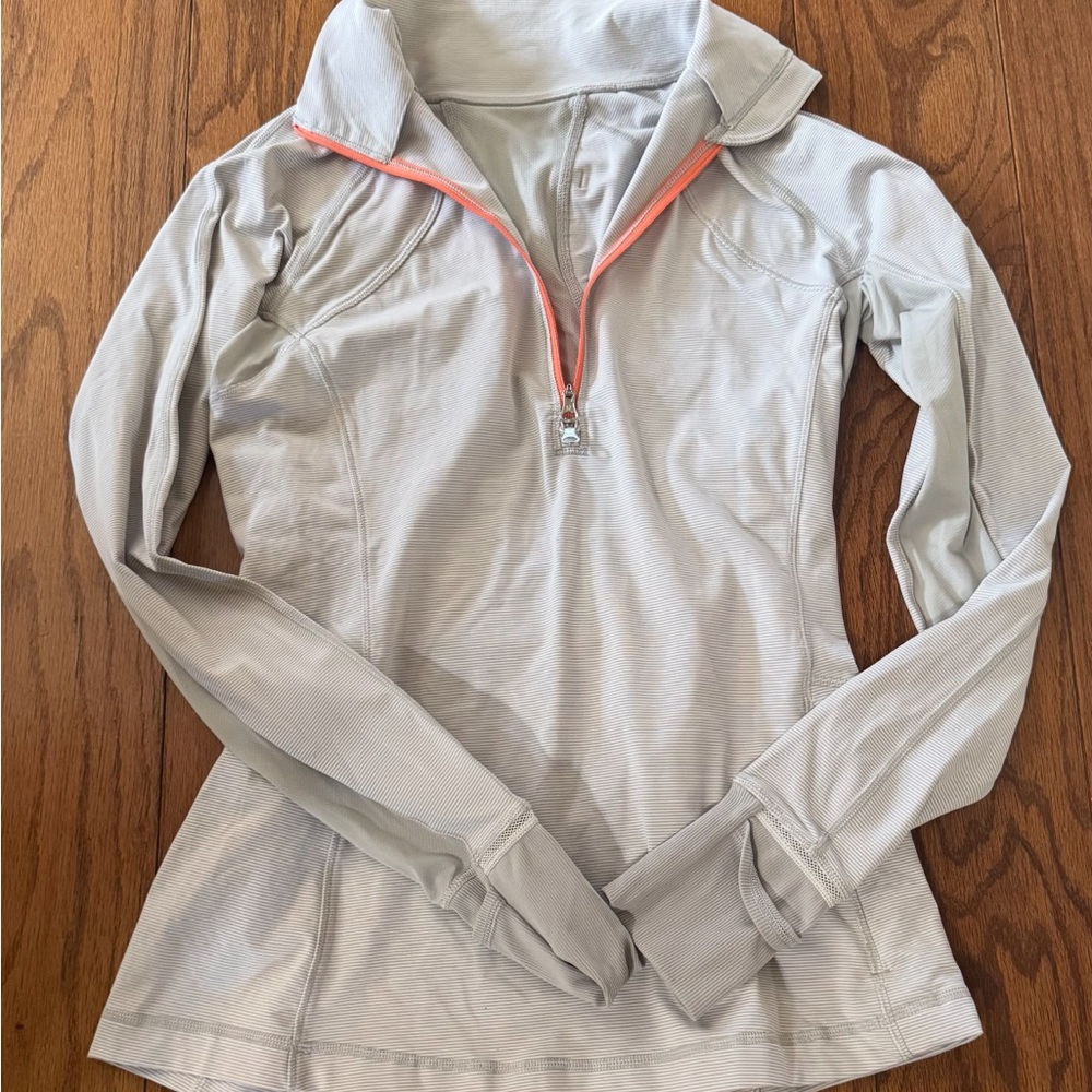 lululemon athletica Gray Fitted Polo Jacket
